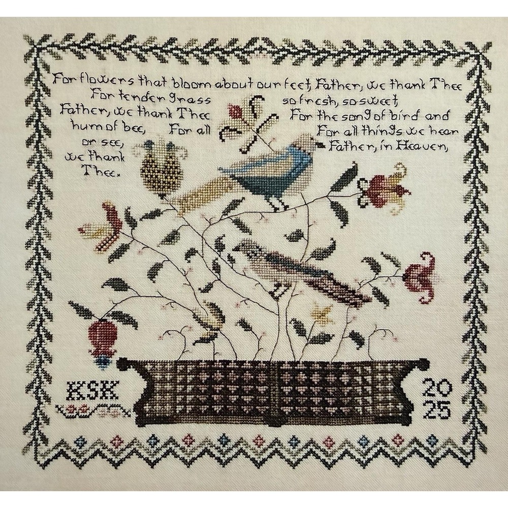 Windermere Basket Cross Stitch Pattern By Rosewood Manor Designed By Karen Kluba
